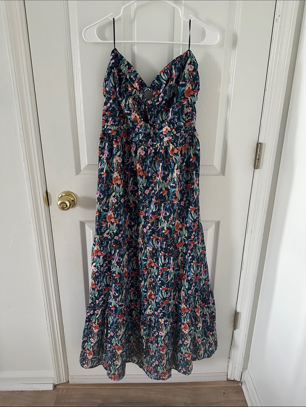 LUSH Floral Strapless Maxi Dress